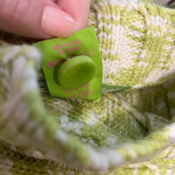 Cults Gaia Maressa Kiwi green off shoulder Bratz sweater M - Picture 10 of 12